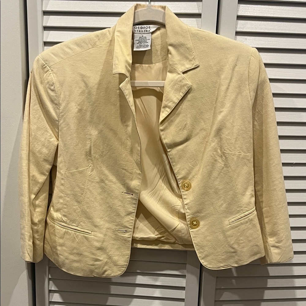 George Pale Yellow Women's Blazer Jacket